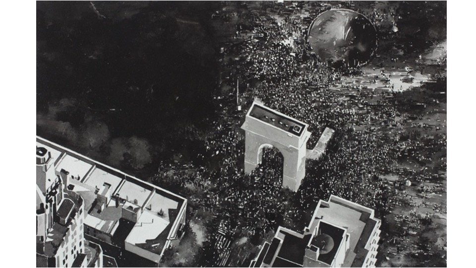 Joy Gerard, Abortion Rights Protest After Roe Versus Wade Falls (Washington Square Park, New York, May 24, 2022), 2022